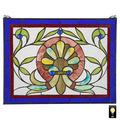 Design Toscano Prairie Flower Stained Glass Window TF84